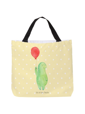 Mr. & Mrs. Panda Büchertasche Schildkröte Luftballon ohne Spruch in Gelb Pastell