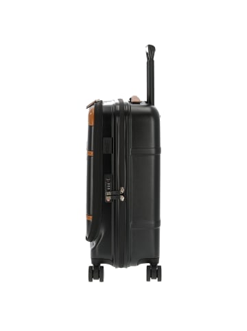 BRIC`s Bellagio - 4-Rollen-Kabinentrolley mit Organizer S 55 cm in schwarz