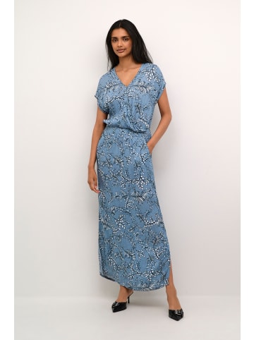 Kaffe Kleid KAjennifer Regular fit in Blue Mirage/Lunar Rock Leaves