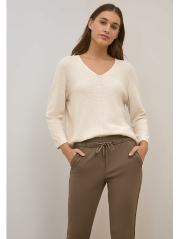 Cecil V-Kragen Pullover für Damen in beige