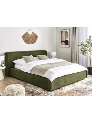 Beliani Doppelbett LINARDS in Grün - (W) 210 x (H) 94 x (L) 242 cm