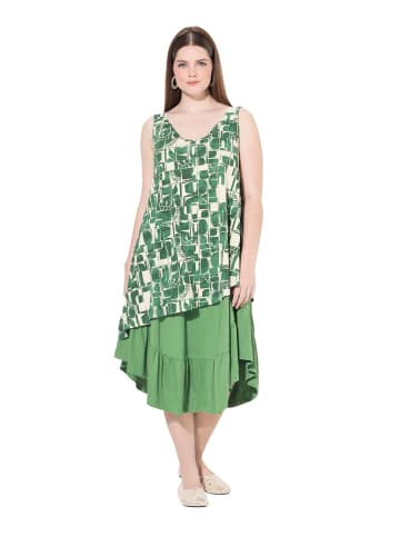 Ulla Popken Jerseykleid in moosgrün