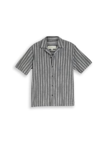 TOM TAILOR Denim Hemd in schwarz ecru