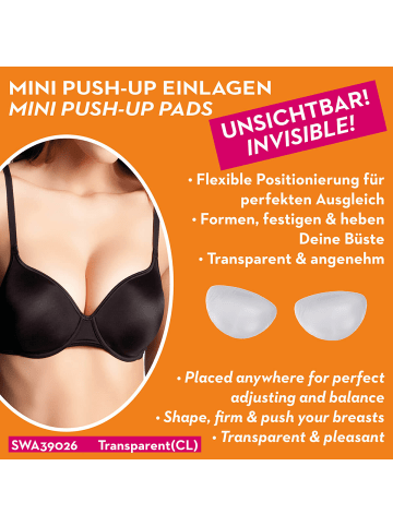 Skin Wrap BH-Einlage in Push-up Mini Silikon Transparent