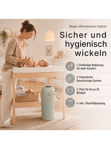 Kinderhaus Blaubär Magic Majestic Windeleimer TOP in Lichen