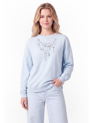 myMo Women Sweatshirt in Light Blue