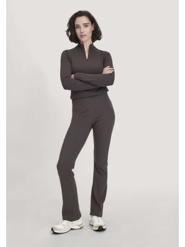 Hessnatur Rib Leggings in dunkles mauve