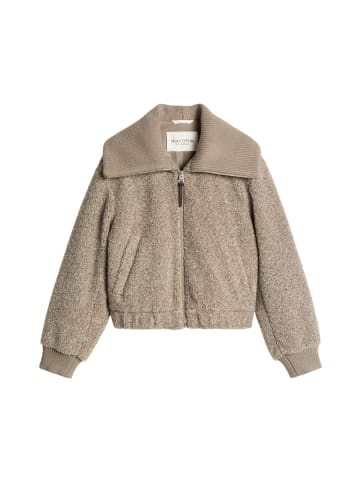 Marc O'Polo Teddy-Blouson regular in Stone Taupe Melange