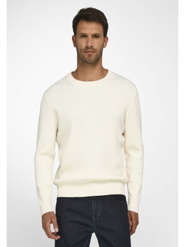 LOUIS SAYN Pullover in Ripp-Struktur-Strick in offwhite