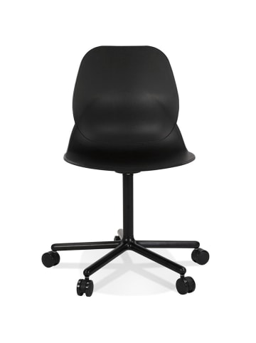 KADIMA DESIGN Drehstuhl Polypropylen & Metall, Moderner Schreibtischstuhl, Büro in Schwarz