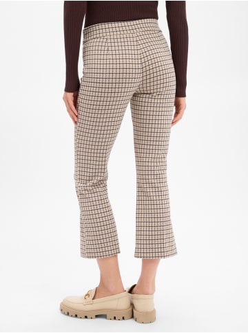 comma Stoffhose in beige braun