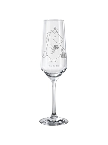 Mr. & Mrs. Panda Sektglas Einhorn Gemüse ohne Spruch in Transparent