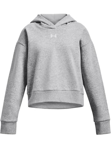 Under Armour Kinder Longsleeve "UA Rival Fleece Crop Hoodie" in Grau