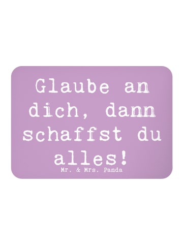 Mr. & Mrs. Panda Kühlschrankmagnet Spruch Angst überwinden mit S... in Lavendeltraum