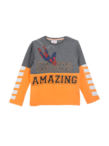 Spiderman Langarmshirt Longsleeve in Orange