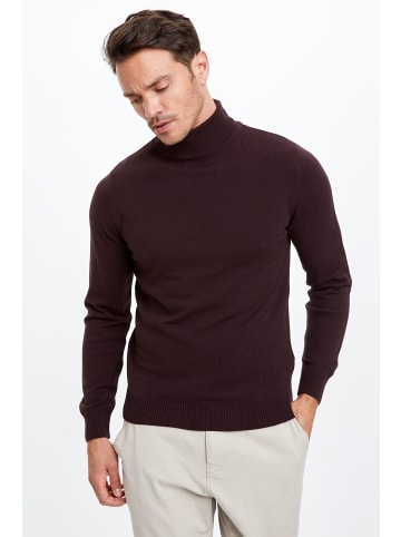 DeFacto Rollkragenpullover in Bordeaux