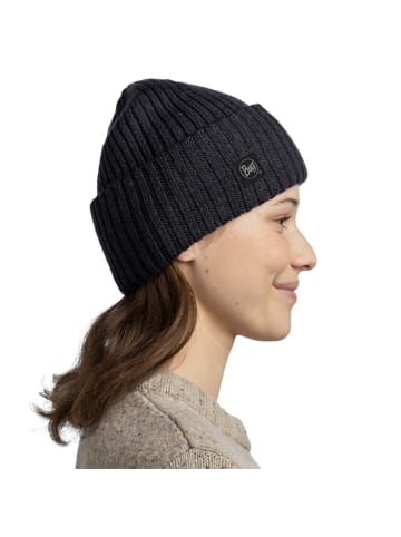 Buff Buff Knitted Erviny Beanie in Schwarz