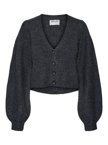 Vero Moda Strickjacke in Dark Grey Melange