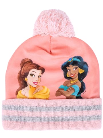 Cerda 2-tlg. Winter Set: Disney Princess Bommelmütze & Handschuhe in Rosa