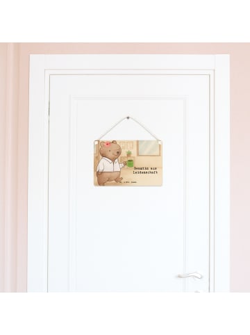 Mr. & Mrs. Panda Schild Beamtin Leidenschaft Design mit Spruch in Weiß