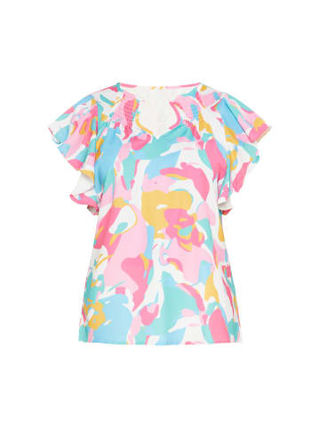 Usha Women Blouse in Blue Multicolor