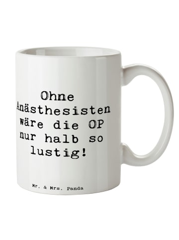 Mr. & Mrs. Panda Henkeltasse Spruch Anästhesist Humor mit Spruch in Weiß