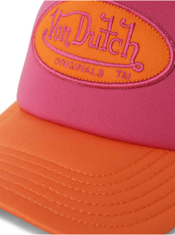 Von Dutch Cap Trucker Tampa in pink orange