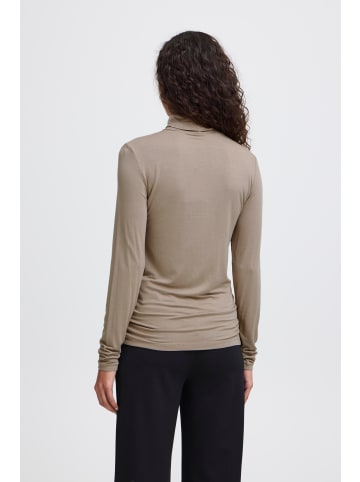 ICHI Langarm-Shirt IHPHILUCA Slim fit in Fungi