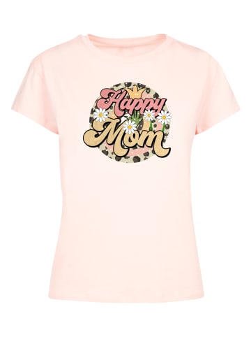 F4NT4STIC Box Tee Mothers Day Floral Design Happy Mom in pink