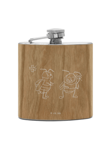 Mr. & Mrs. Panda feldflasche Hummeln Kleeblatt ohne Spruch in Braun