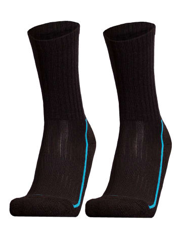 UphillSport Wander-Socken 'SAANA' 2er Pack in Black blue