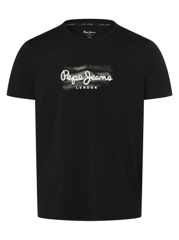 Pepe Jeans T-Shirt Castle in schwarz