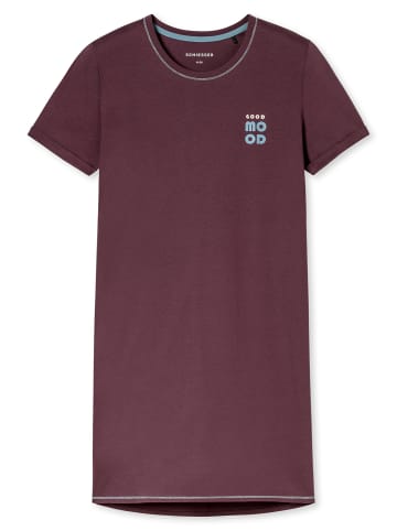 Schiesser Nachthemd Casual Essentials in kakaobraun
