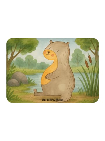 Mr. & Mrs. Panda Kühlschrankmagnet Otter Bauch Design ohne Spruch in Weiß