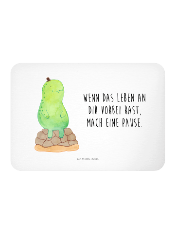 Mr. & Mrs. Panda Magnet Schildkröte Pause mit Spruch in Weiß