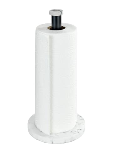 Wenko Küchenrollenhalter Mod. Marmor Weiß, Küchenrollenhalter Marmor Weiß in Weiß
