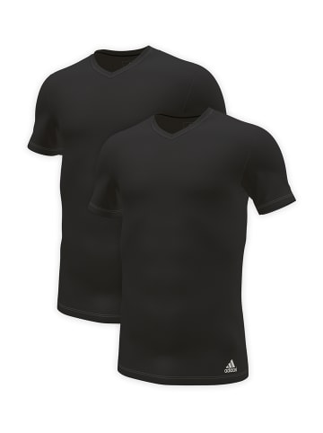 adidas T-Shirt V-NECK in Schwarz