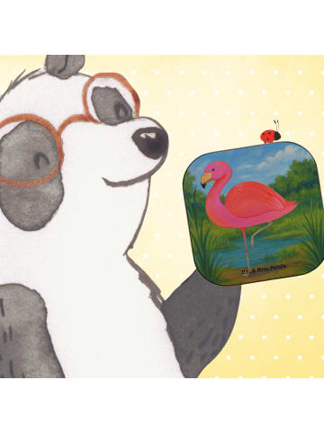 Mr. & Mrs. Panda Untersetzer für Gläser Flamingo Classic Design ... in Weiß
