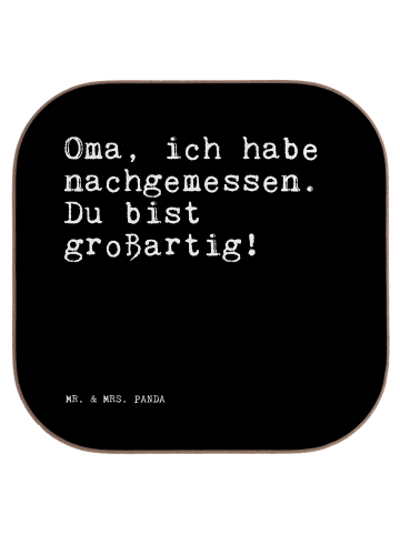 Mr. & Mrs. Panda Tischuntersetzer Oma, ich habe nachgemessen....... in Schwarz
