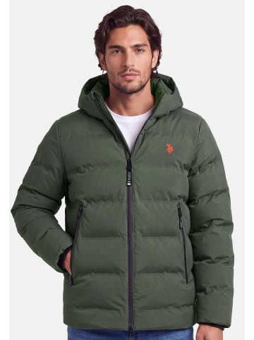 U.S. Polo Assn. U.S. POLO ASSN. Herren Steppjacke mit Hoodie P-070 in Military