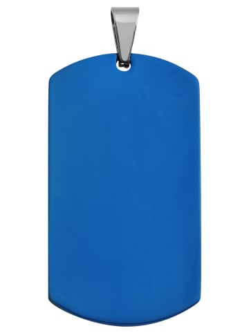 Adeliás Unisex Anhänger aus Edelstahl in blau