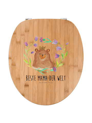 Mr. & Mrs. Panda Toilettensitz Bär Königin mit Spruch in Braun