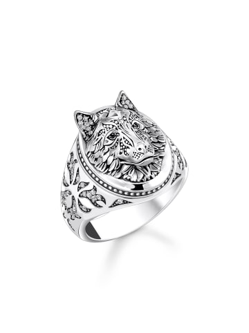 Thomas Sabo Ring in silber, weiß, schwarz