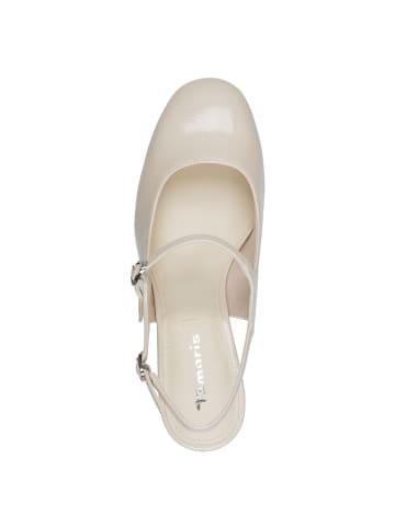 Tamaris Slingpumps in IVORY PATEN