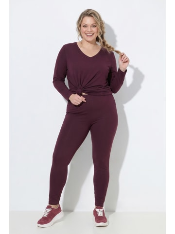 Ulla Popken Leggings in burgunder