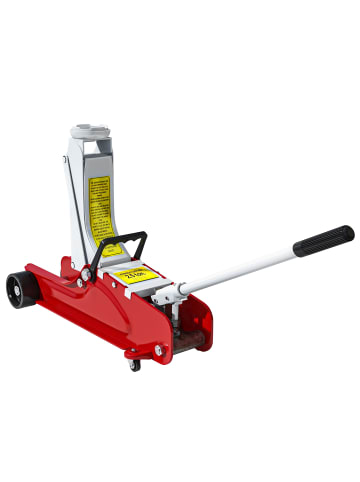 HOMCOM Wagenheber,56L x 20B x 8-38H cm,Rot