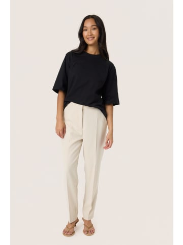 Soaked in Luxury Casual Hose SLCewtona Gerade Passform in Oatmeal