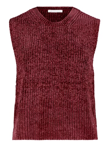 BETTY & CO Strickpullover ohne Arm in Fall Burgundy