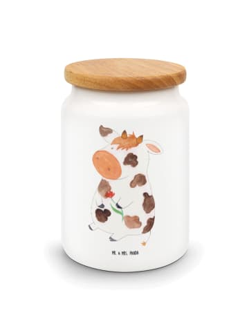 Mr. & Mrs. Panda Frischhaltedosen Kuh ohne Spruch in Weiß