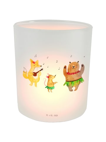 Mr. & Mrs. Panda Teelichthalter Waldtiere Aloha ohne Spruch in Transparent